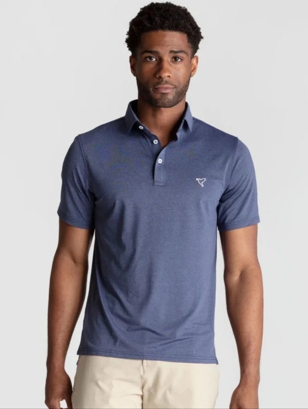 BirdDog Performance Polo Men's Short Sleeve -Navy Heather